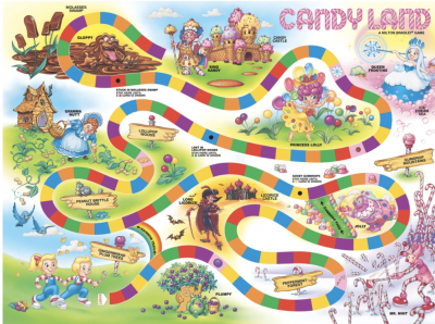 svershbow's tweet image. I'd love to see Greta Gerwig's take on Candy Land.
