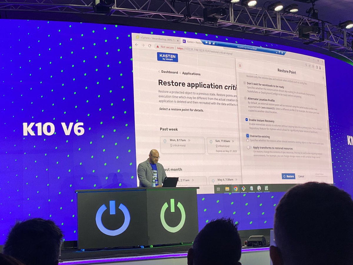 MichaelCade1's tweet photo. Flying back from #VeeamON it was an amazing week, I really donโt know how we keep making this better and better. Year after year. Great team, product and community! #VeeamOFF https://t.co/xX9TS9TnqK
