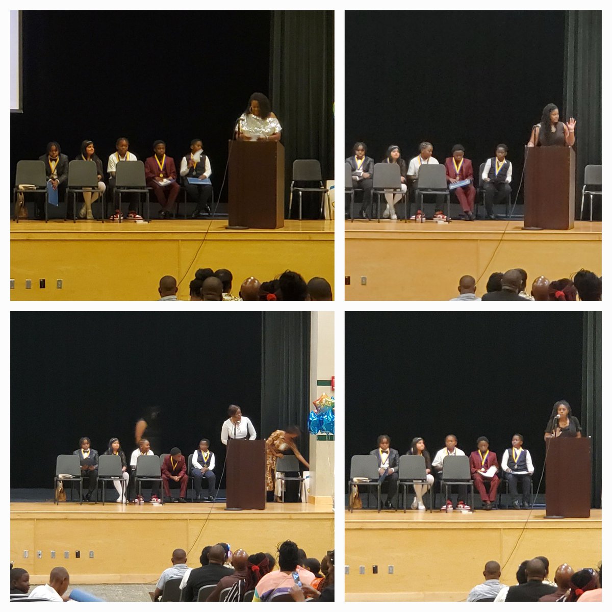 HiawasseeE's tweet photo. Congratulations to our phenomenal 5th grade class! Tonight you shined like the stars you are! We wish you the best as you embark on the next chapter of your journey. @West_OCPS https://t.co/heghbNry0y