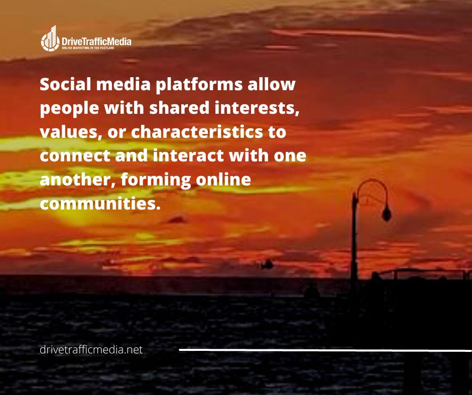 Thursday Thoughts😍

Social media platforms allow people with shared interests, values, or characteristics to connect and interact with one another, forming online communities. 

#DriveTrafficMedia #Thursdaymotivation #Thursdaymood #Thursdayvibes #Thursdayinspiration
