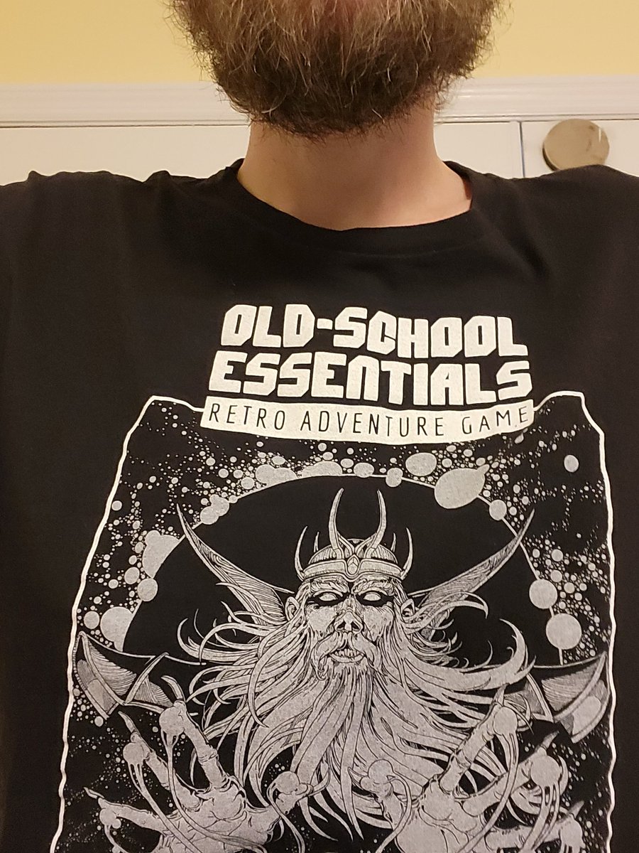 Rocking the wizard today at work!
@NecroticGnome #OldSchoolEssentials