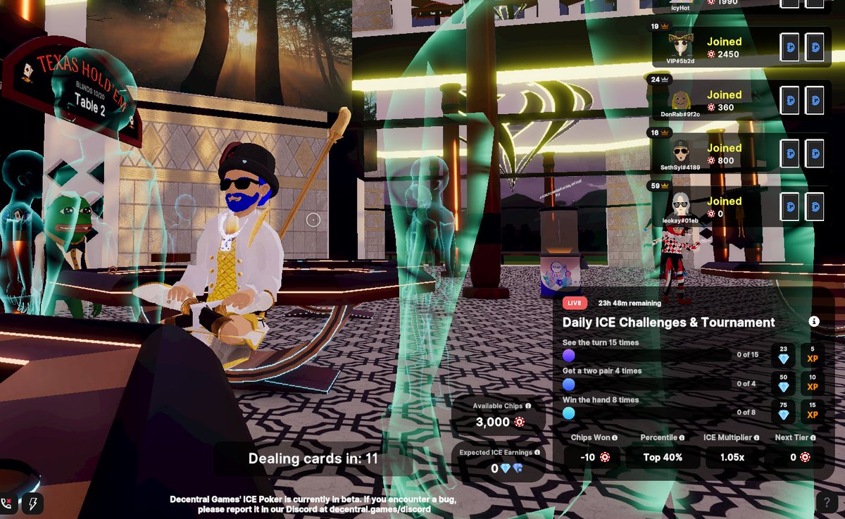 Meditation before DHC <a href="/DecentralGames/">Decentral Games</a> #icepoker.