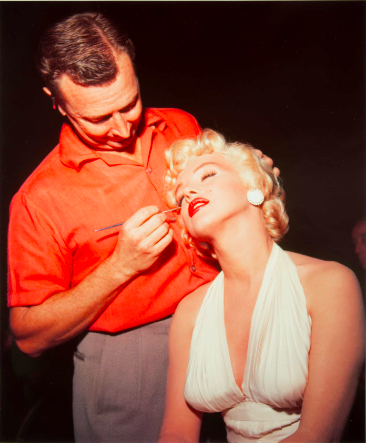 Love this photo of Marilyn getting her makeup done for The Seven Year Itch. #TCMParty