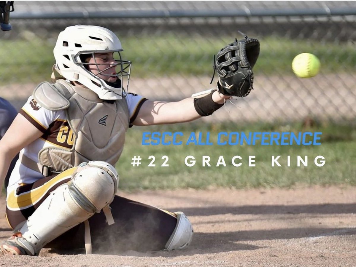 Congratulations to Freshman Catcher/3B Grace King on receiving ESCC All-Conference recognition! @GraceKing2217