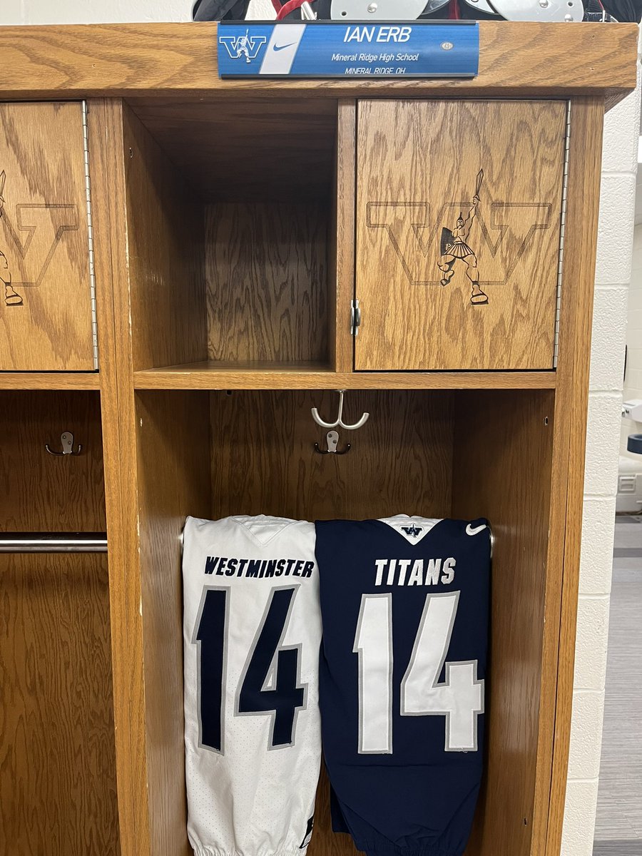 Ian Erb (@ian_erb) on Twitter photo I am very honored to have received my first NCAA football offer from Westminster College!!! Thanks to all the coaches <a href="/coachbenzel/">Scott Benzel</a> <a href="/_CoachHeck/">Jared Heck</a> <a href="/CoachGBiggers/">Garvey Biggers</a> for an amazing experience today #GoTitans!⚔️Thanks to all the people who have helped me get here! <a href="/StackCoach/">Coach Chet Allen</a> I am very honored to have received my first NCAA football offer from Westminster College!!! Thanks to all the coaches <a href="/coachbenzel/">Scott Benzel</a> <a href="/_CoachHeck/">Jared Heck</a> <a href="/CoachGBiggers/">Garvey Biggers</a> for an amazing experience today #GoTitans!⚔️Thanks to all the people who have helped me get here! <a href="/StackCoach/">Coach Chet Allen</a>