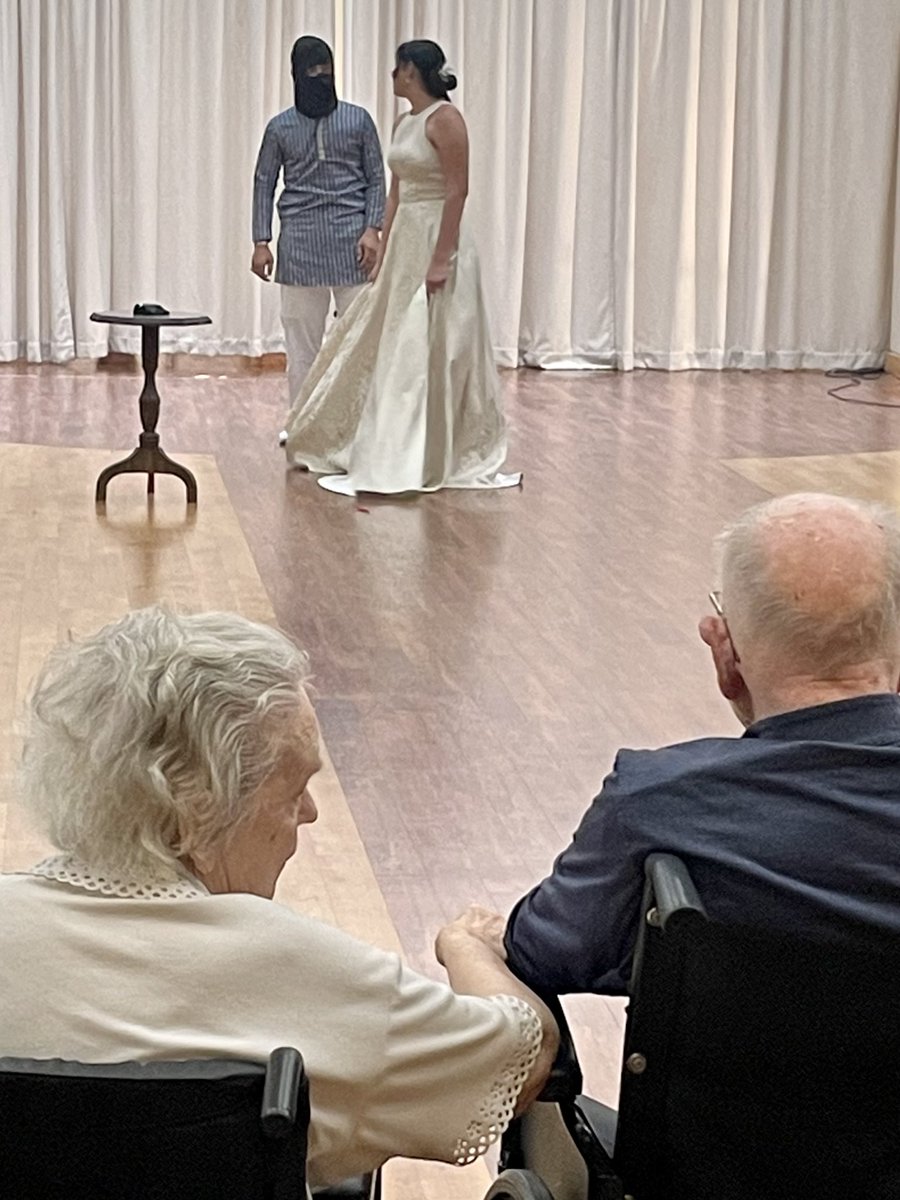 Our Arts & Humanities students took their show on the road and performed for elders at #NazarethNursingHome. Special thanks to their teacher Joel Giro for his guidance and leadership! #RomeoAndJuliet