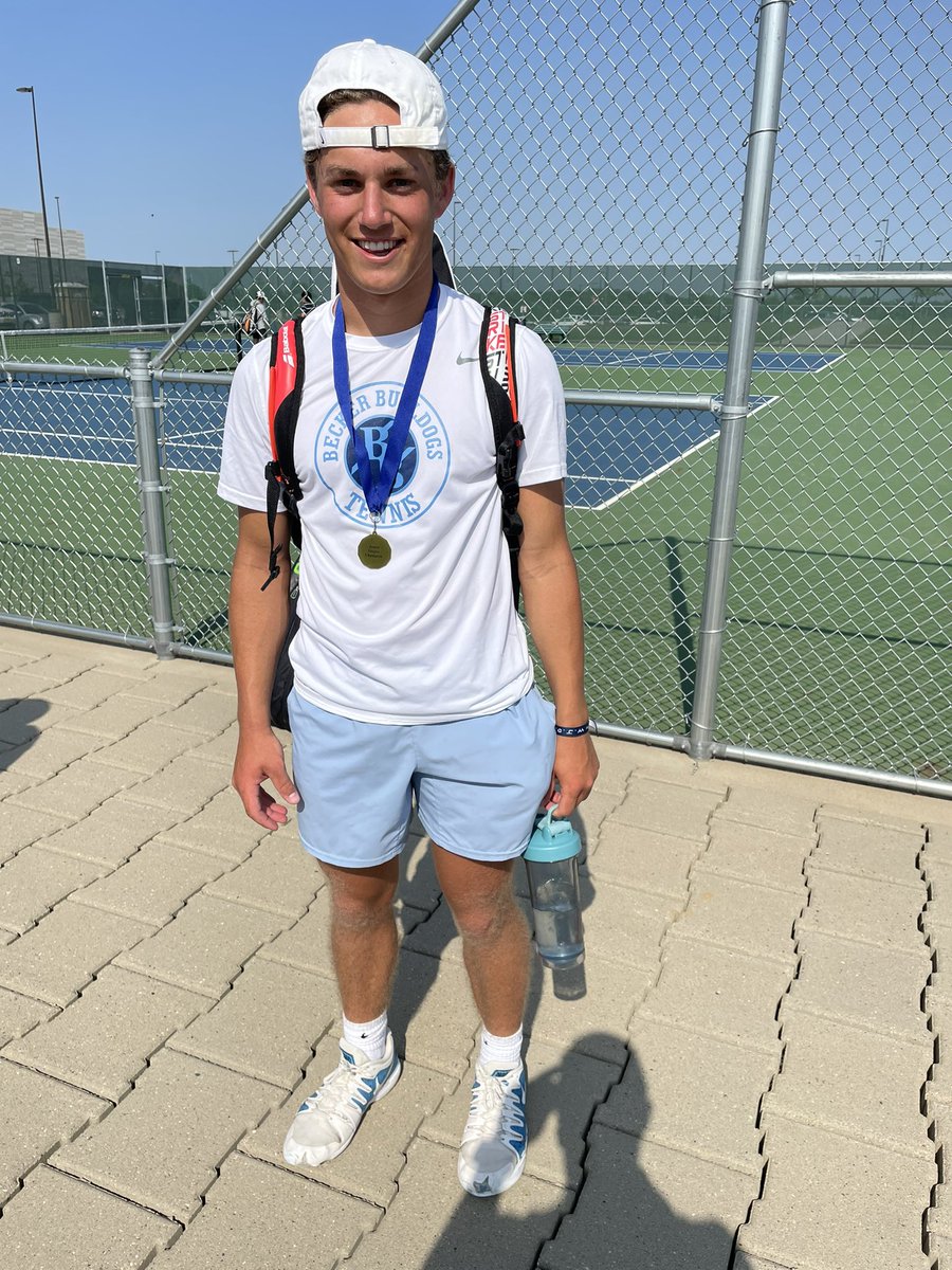 Becker10S's tweet photo. Section 8AA Singles Champion!!
@ZachBengtson def. M. Plombon (St. Cloud) 1-6, 7-5, 7-5
#backtothetourney
June 8 @BaselineCenter https://t.co/XYSqanHz2j