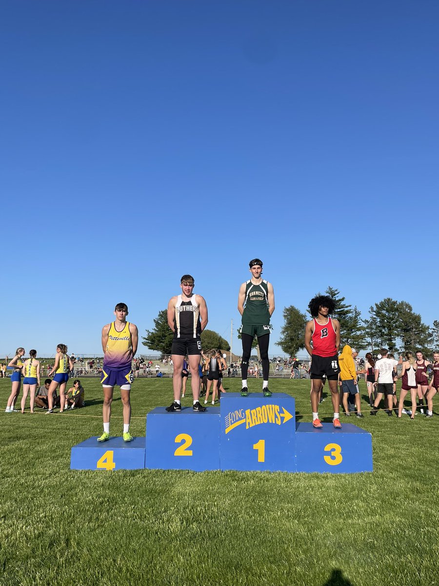 WS_Hornets's tweet image. Congratulations to Lucius Cooley &amp;amp; Seth Bunders on advancing to the WIAA State Track Meet! 

Lucius Cooley 
🥈 110m Hurdles 
🥈 300m Hurdles 
🥈 High Jump 

Seth Bunders
🥇 400m Dash
New School Record Time of 49.00 seconds! 

Go Hornets!