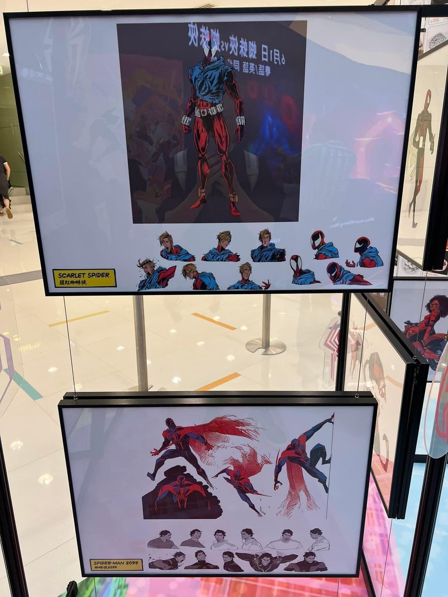 SpiderMan_Newz's tweet photo. A look at some of the character art for across the spider-verse https://t.co/vGYOzcyi74