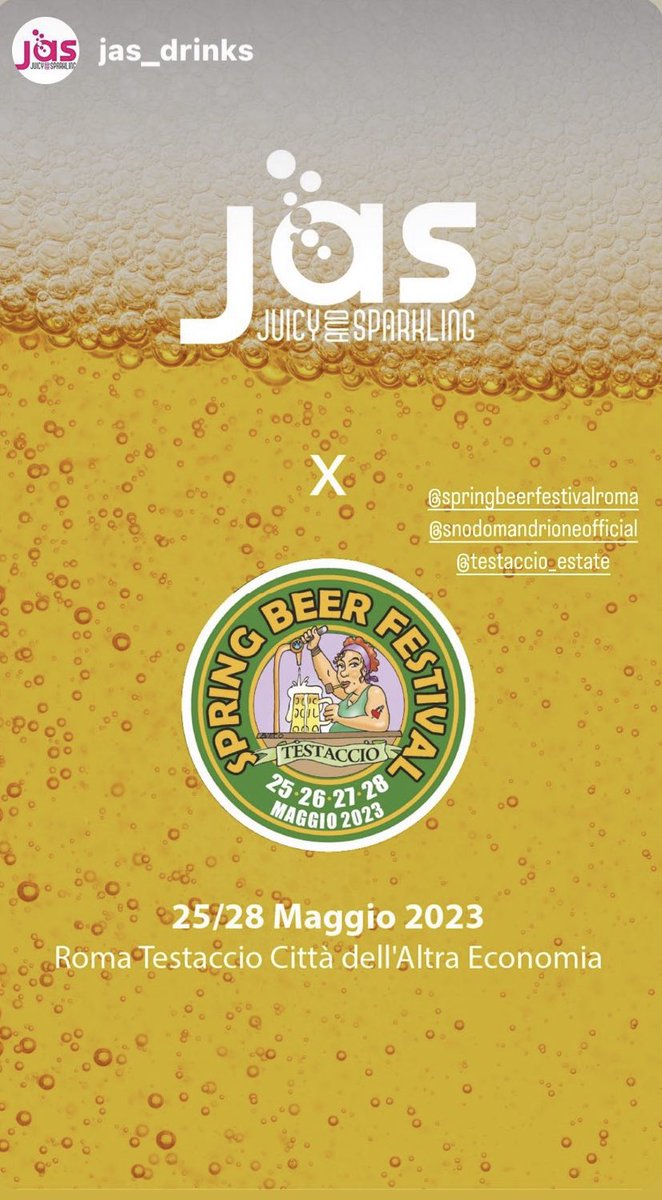 Greb your sip! Come and visit us on the weekend!!! @springbeerfestival <a href="/jas_drinks/">JAS Drinks</a>