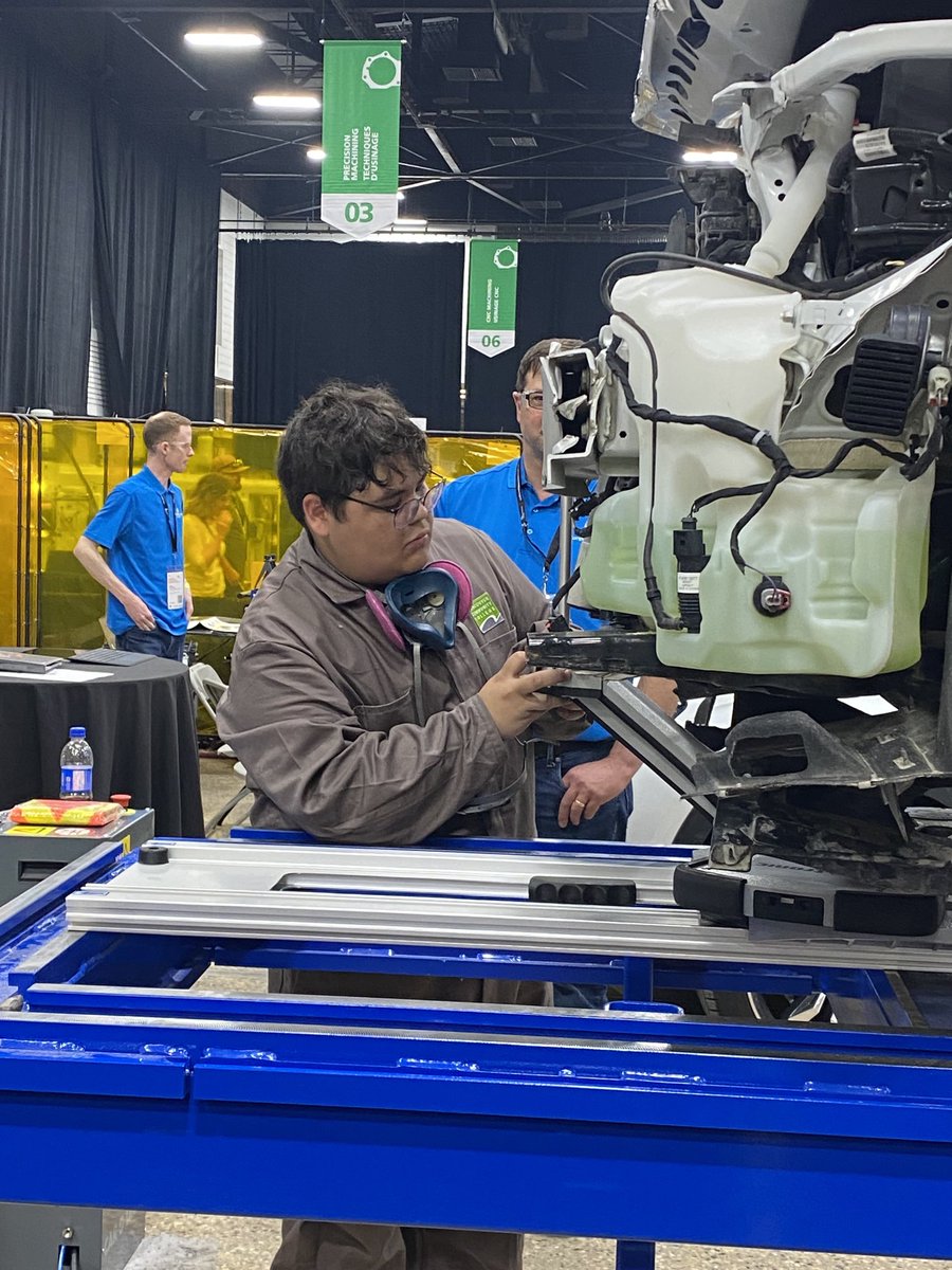 Hard working ⁦<a href="/VccAutobody/">VCC Auto Collision</a>⁩ student competing ⁦<a href="/Skills_Canada/">Skills Canada</a>⁩. Good luck to all ⁦<a href="/SkillsBC/">Skills Canada BC</a>⁩ competitors!