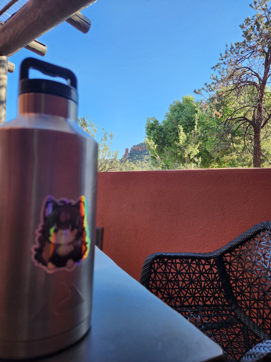 gmaloney06's tweet image. Working at a new place and in didn&apos;t forget my #foxplushy water bottle for the long hot days to come 😊
