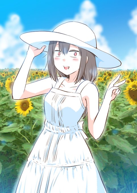 「sundress sunflower」 illustration images(Latest)