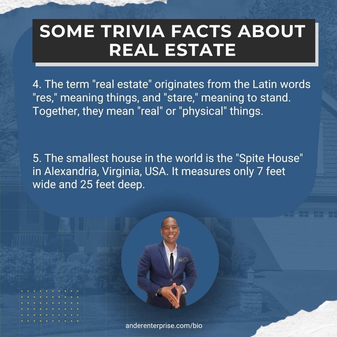 Think you know everything about real estate? 🤔🏡 Learn interesting facts about the industry and impress your friends with your expertise. Who knows, you might even learn something new! 

#RealEstateTrivia #IndustryFacts #PropertyKnowledge #RealEstateGeek #shorttermrental