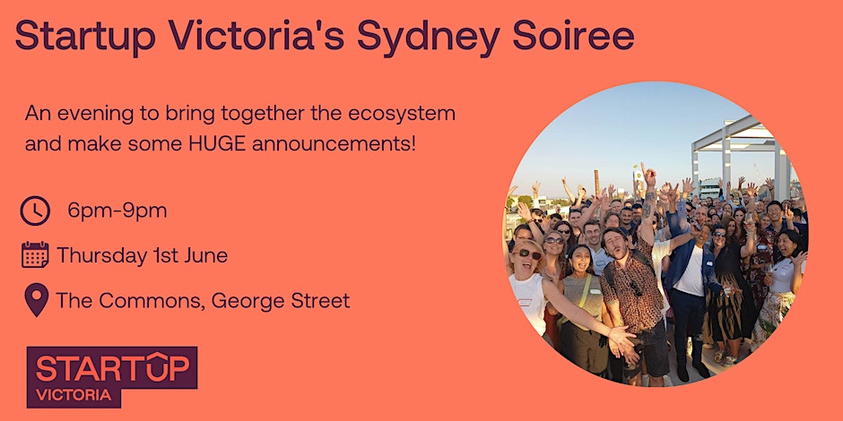 📢 Calling all startup enthusiasts in NSW! 🚀✨ Get ready for a night of excitement, big announcements, and awesome connections at our startup event! Join us at The Commons, George Street, and let's rock the startup scene together! 🎉💼 #StartupNSW #Networking #EpicAnnouncements…