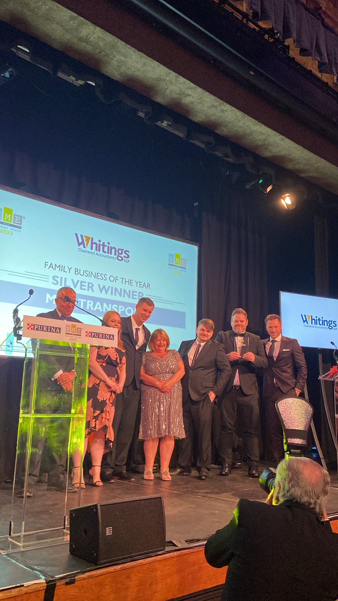 @MLHTransport, you have won Silver in the @whitingsllp Family Business of the Year! Congratulations to you all this evening!