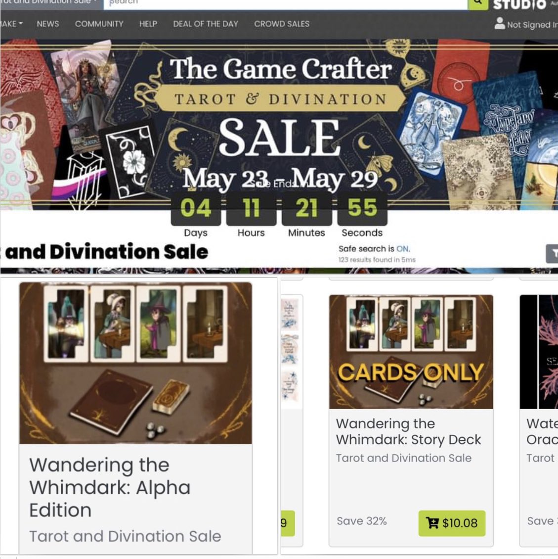 Wandering the Whimdark is a #otgw #overthegardenwall inspired solo journaling RPG and #tarot story deck currently on sale on <a href="/thegamecrafter/">The Game Crafter</a> !! Check it out here: thegamecrafter.com/games/wanderin…