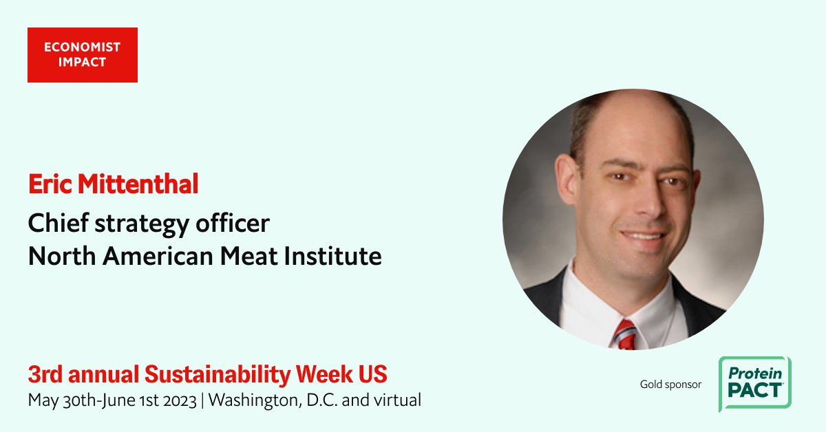 TheProteinPACT's tweet photo. The #ProteinPACT is a proud sponsor of @EconUS #SustainabilityWeekUS, sharing best practices &amp; moving from sustainability plans into actions. @MeatVP will share our progress in-person May 31. Check out the agenda and registration options here: https://t.co/UCZK5HNFft https://t.co/LRbF3QGYen