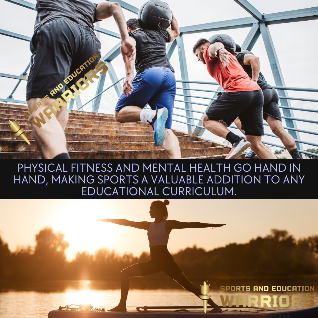SEWarriors2021's tweet photo. Embrace the power of sports and unlock the potential for holistic development. #SportsAndMentalHealth #SEWarriors2021 #PhysicalFitness #MentalWellness #HolisticDevelopment #EducationalCurriculum #Wellbeing #MindBodyConnection #AthleteLifestyle #UnlockYourPotentential https://t.co/Fwgd8xobYY