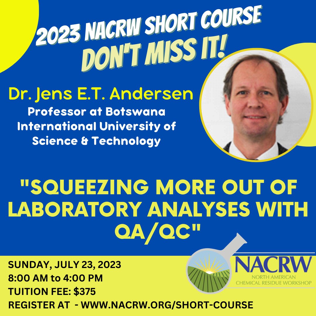 North American Chemical Residue Workshop (NACRW) tweet media