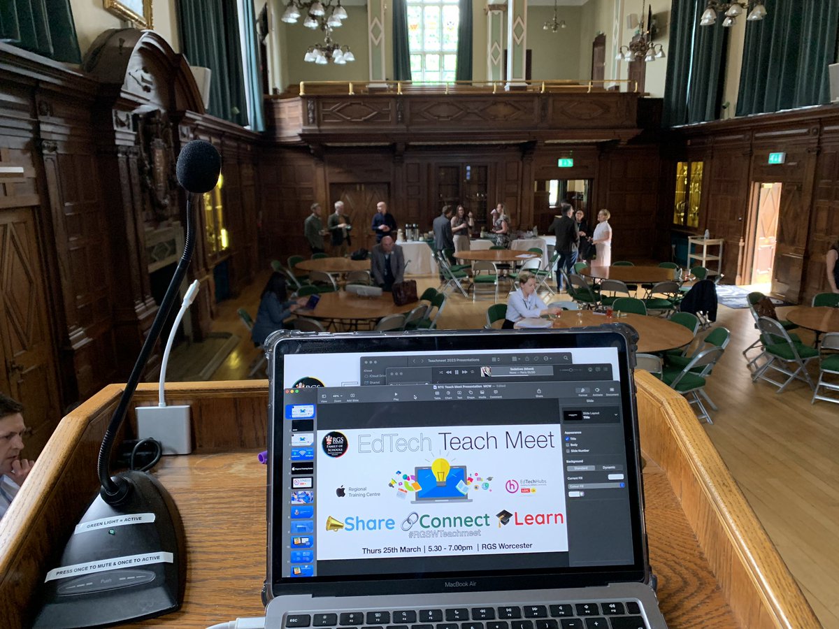 MattWarne's tweet photo. And that’s a wrap 🫶
@RGSWorcester #RGSWTeachmeet 
Thank you to everyone who attended and presented tonight - an awesome evening of #edtech sharing and collaboration 👊

#education #edutwitter #teachmeet https://t.co/HnejU1G7BH