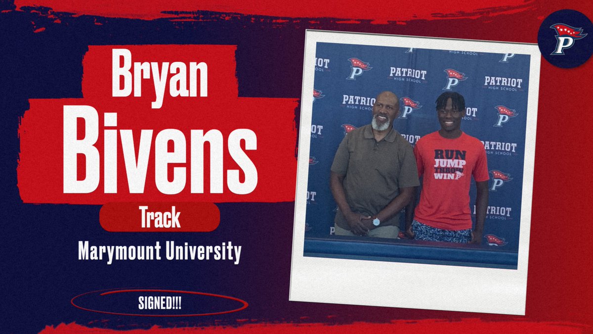 Congrats to Bryan Bivens for signing to run track at Marymount! <a href="/PatriotXCTF/">PatriotPioneersXC/T&F</a>