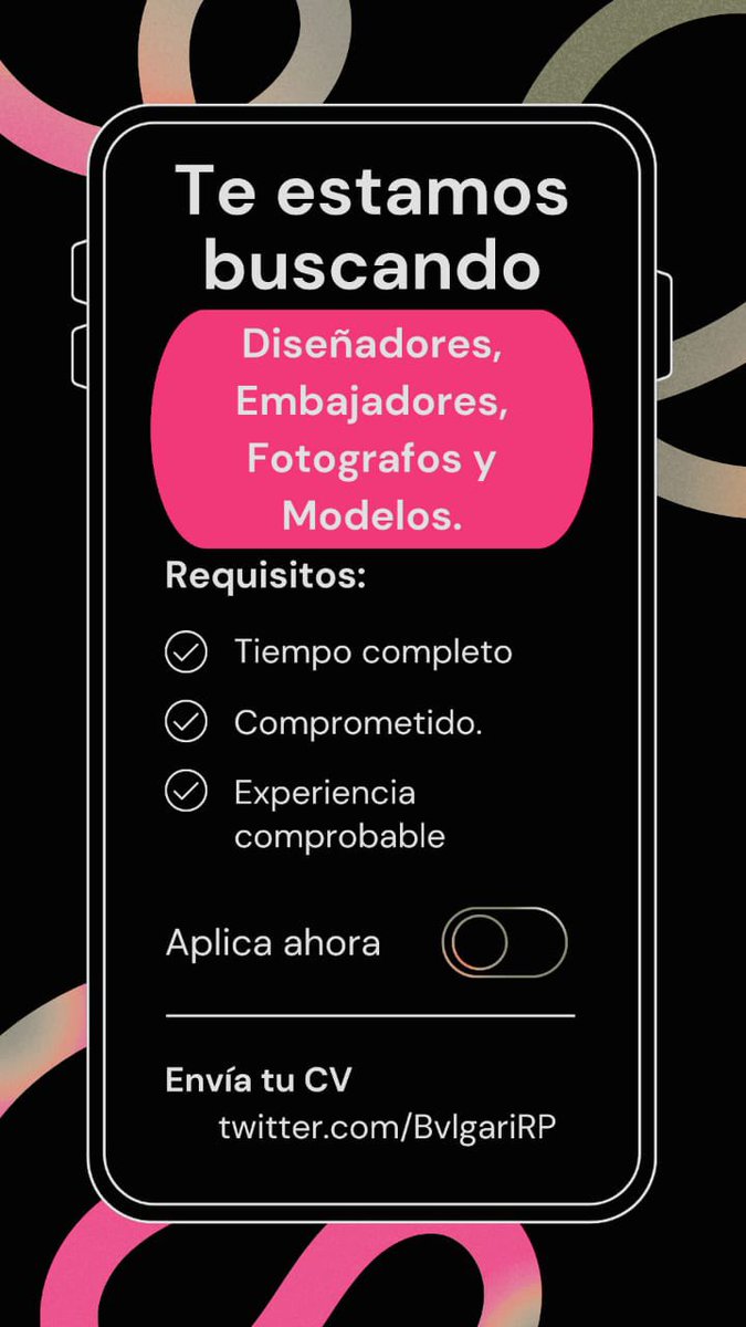 𝑩𝒗𝒍𝒈𝒂𝒓𝒊𝒓𝒑 abre sus puertas a:

          ❍∬Embɑjɑdores.
               ❍∬Fotógrɑfos.
                    ❍∬Modelos.

              Sean Bienvenidos. 
         Estamos a un #DM de distancia.
┕━━━━━━━♛ ♛━━━━━━━┙