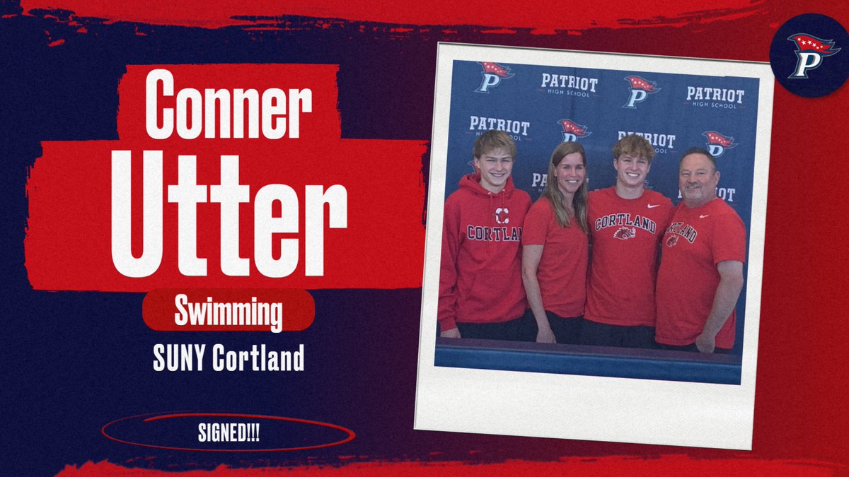 Congrats to Conner Utter for signing to swim at SUNY Cortland!