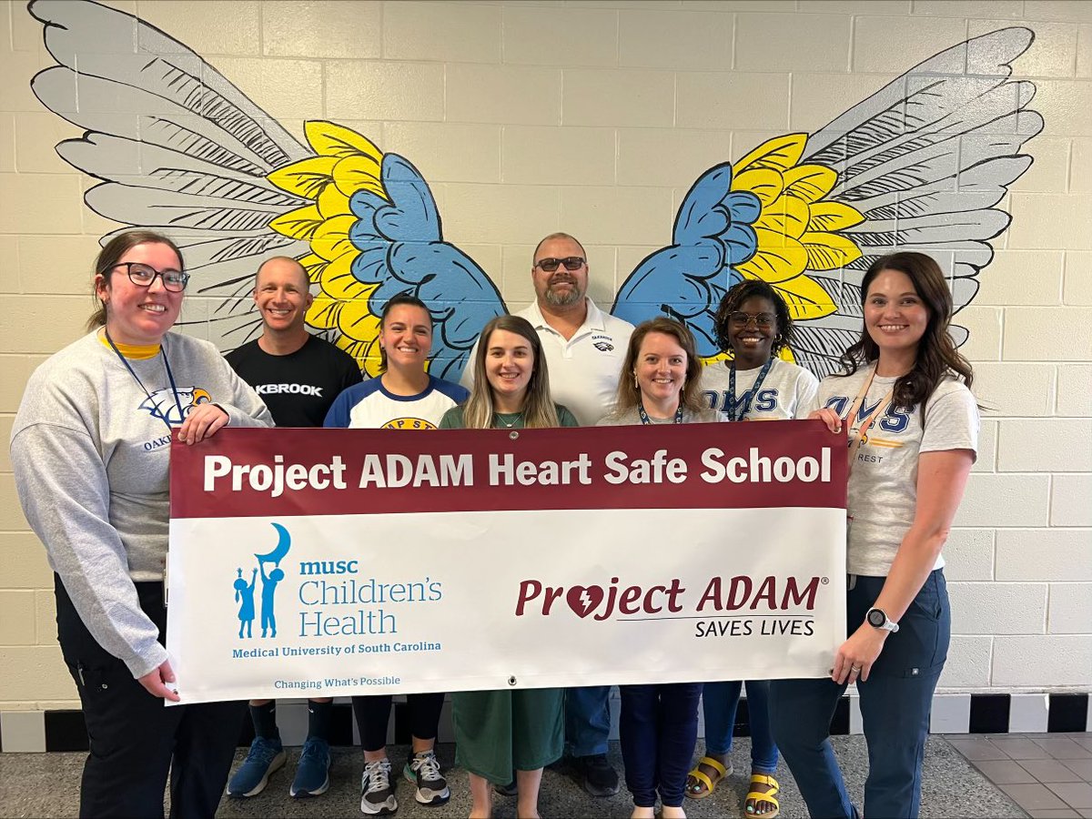 We are so excited to share that OMS joined forces with Project ADAM &amp; are officially a Heart Safe School in DD2! Our team has completed the necessary steps to be prepared and #READY to respond to a cardiac emergency! 
#projectADAM <a href="/TeamDDTwo/">Dorchester School District Two</a> <a href="/Dr_ShaneRobbins/">Shane Robbins</a>