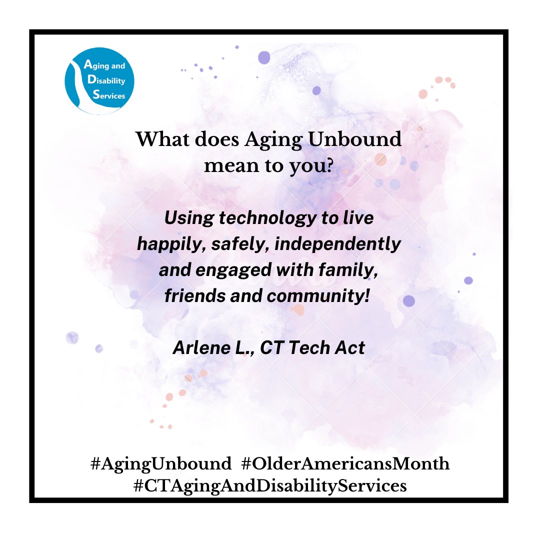 Technology is a great way to stay engaged. Keeping in touch, helping in emergencies and keeping your brain sharp are all ways technology can help you! #AgingUnbound #OlderAmericansMonth #CTAgingAndDisabilityServices