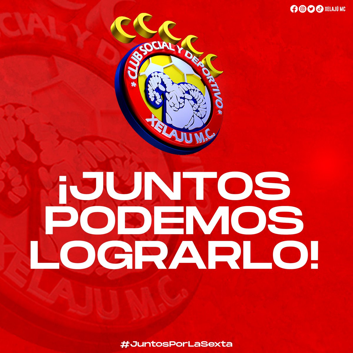 Xelaju_Oficial's tweet photo. 🐑 ELIJO CREER 👍

Juntos podemos lograrlo.
 
#XelajúMC ❤️💙🐑🏟🔝⚽️💪 https://t.co/GerUtADmNE