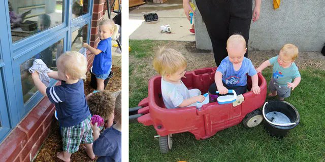 ielproject's tweet photo. Check out how this infant-toddler class explores "The Cleaning Project" with their teachers. 🧹 
https://t.co/ULwMe3ztvS 
#ProjectApproach #ThursdayThought https://t.co/srNbEWLNv6