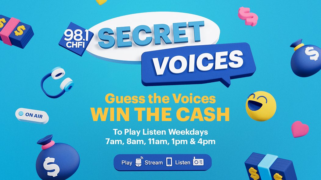 Only ONE famous voice remains between you &amp; our growing jackpot, which is now at $87,500!!!

Guess the voices - WIN the 💰!

#Toronto