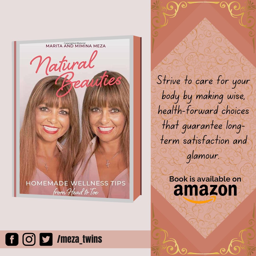 Luxury living isn't complete without having a healthy body! It's important to stay devoted to keeping fit and eating right to ensure that your body operates at its full potential.  

#MezaTwins #MorochasMeza #NaturalBeauties #GoNatural #OrganicBeauty #HealthyBody