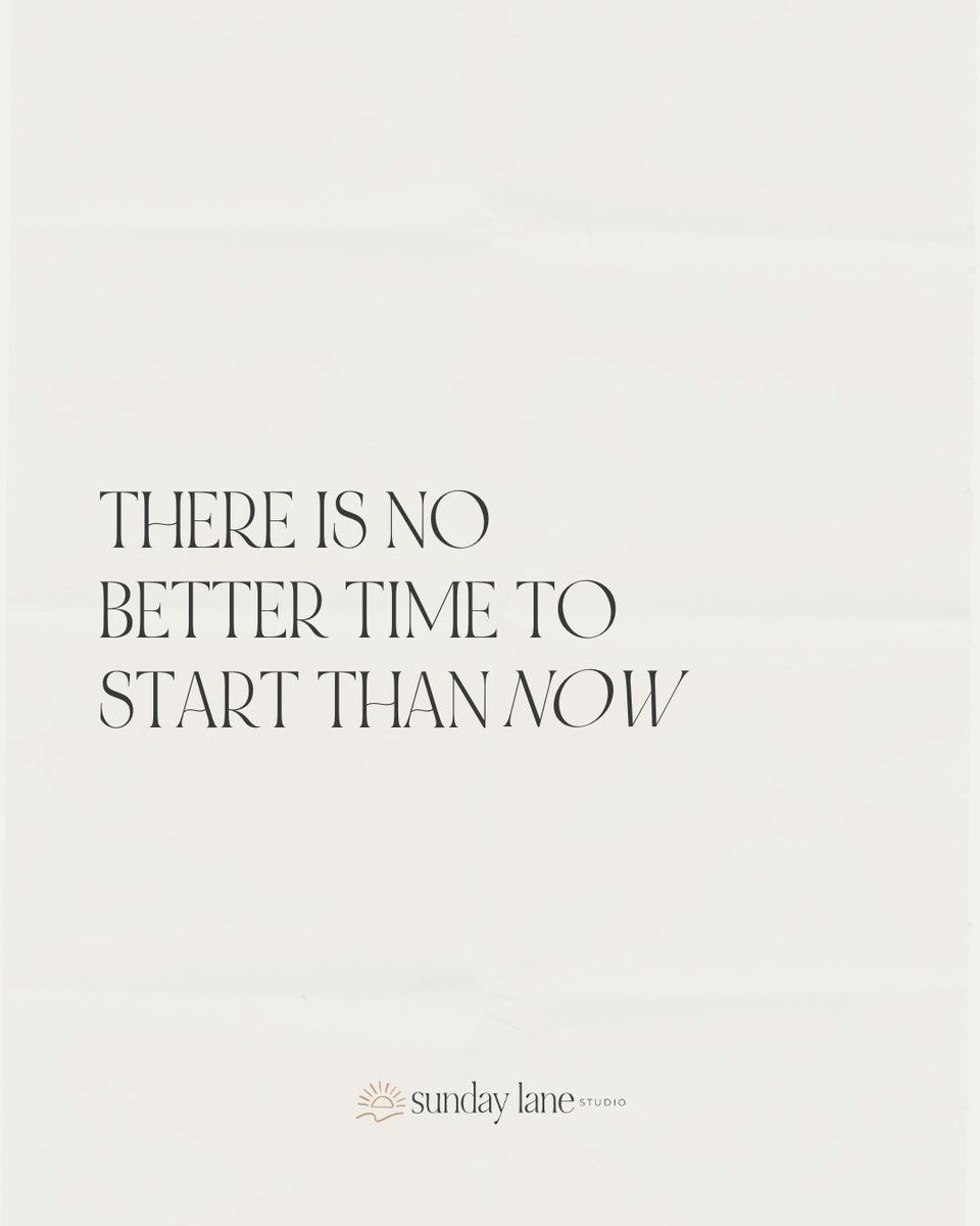 There is no better time to start than now 🤍

#quote #feelgoodquote #femalefounded #branddesigner #logodesigner #motivationalquotes