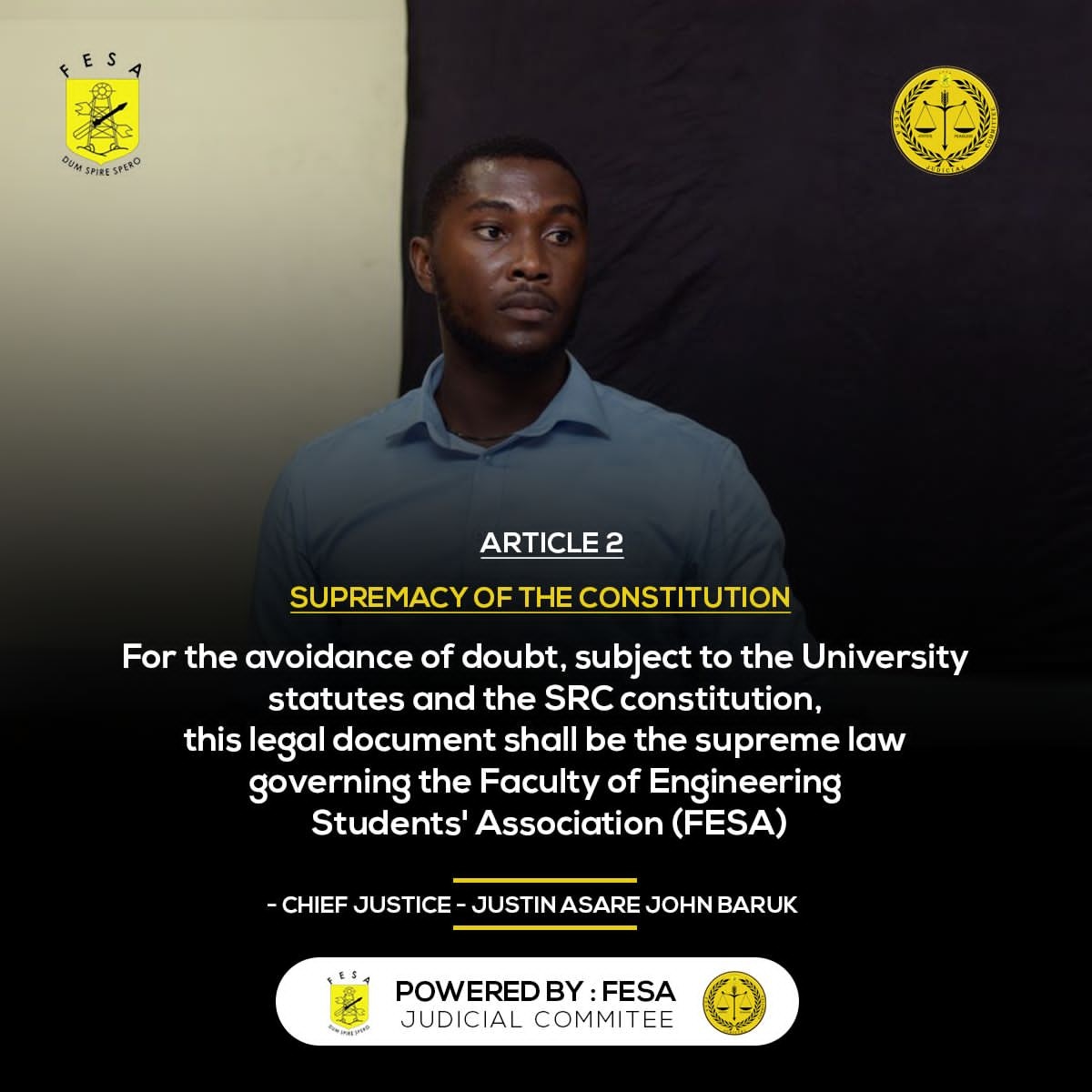 FesaUmat's tweet photo. Know more about your FESA constitution. Be guided by this legal document.
#_FESA_
#TOGETHER_WE_BUILD. #JUDICIALCOMMITTEE.
#JUSTICE_AND_FEARLESSNESS https://t.co/vO5j2gs1gv