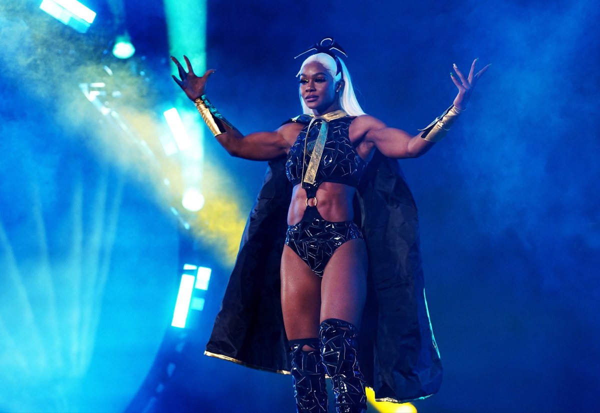 First time going to see @Jade_Cargill wrestle this Sunday at #AEWDoN! Gotta hit that merch table first, I need me some Jade gear!

Wonder what ring gear she’ll be rocking this weekend 👀 

#AEW #TBSChampion #Storm #Cosplay #ProWrestling