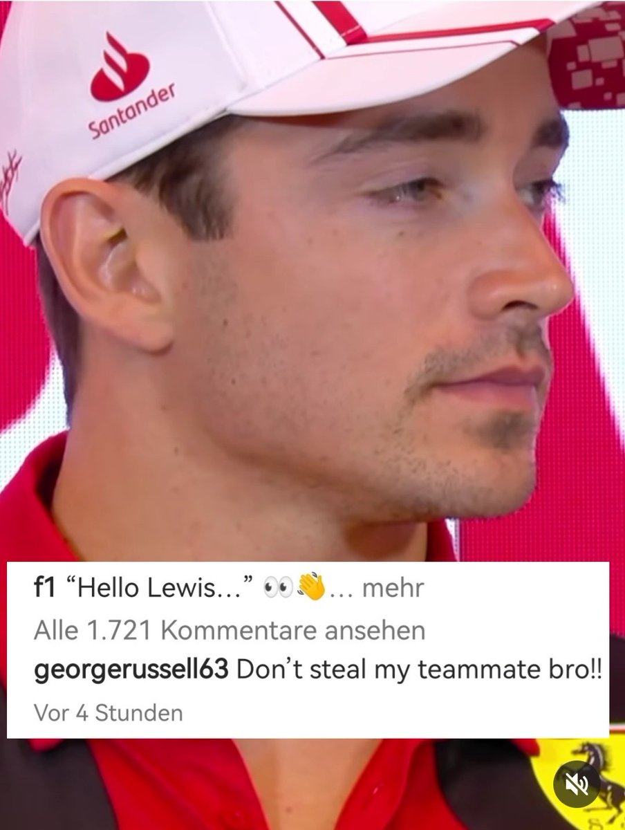 George Russell and Charles Leclerc fighting over Lewis was not on my bingo card😂