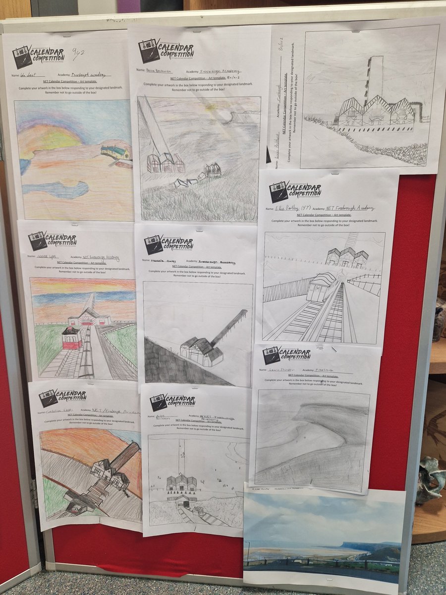 🎨We're thrilled to share the finalists of the NET Calendar Competition. Our students have been working incredibly hard to create images of our area that can be included in the trust Calendar. We can't wait to see who the winner will be! 🎨

#wearefreebrough #proud