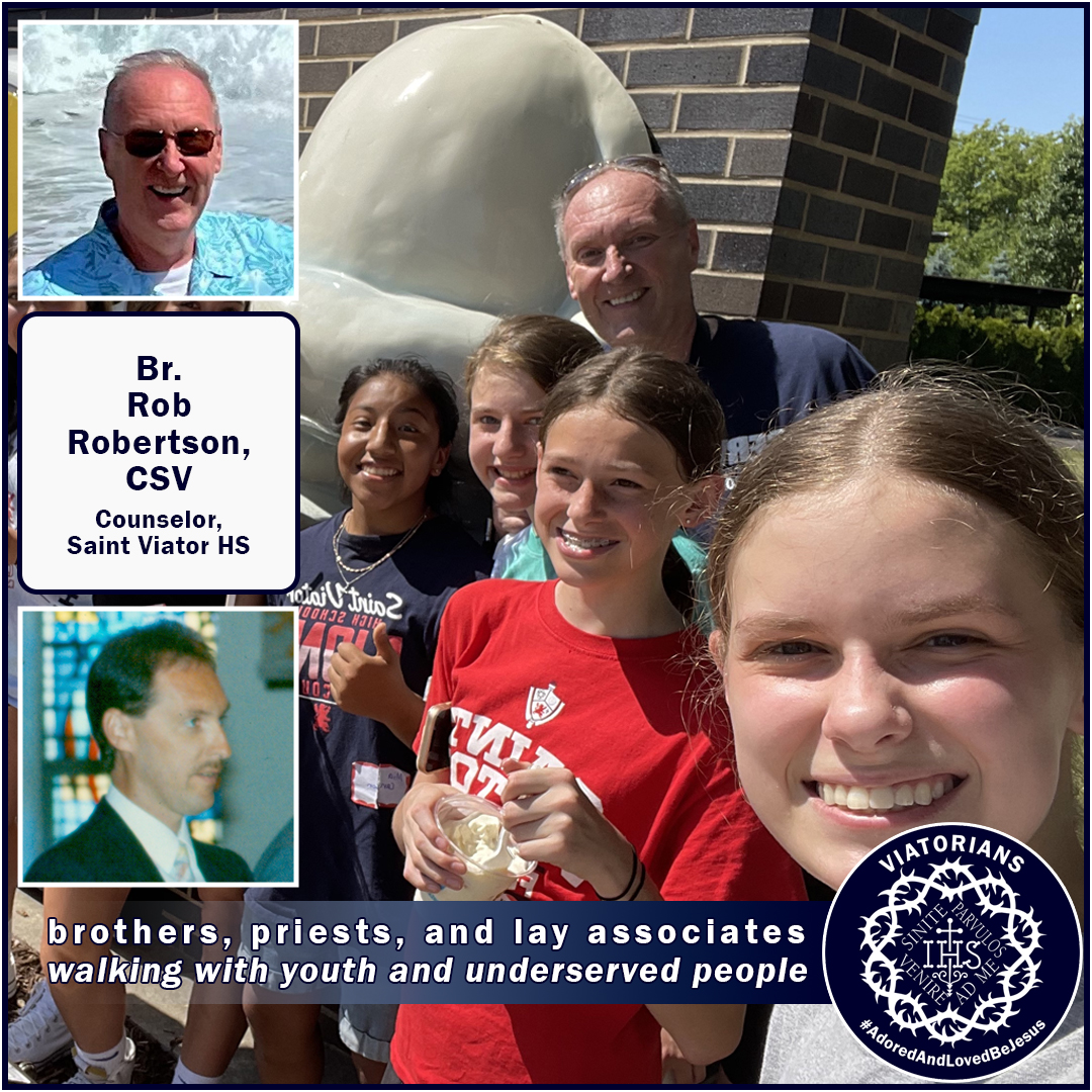 ViatorianUSA's tweet photo. Viatorians walk with youth and underserved people. This includes Br. Rob Robertson, CSV, who currently serves as a school counselor @SaintViatorHS and has been a teacher, counselor, and campus minister in both Illinois and Las Vegas. #AdoredAndLovedBeJesus https://t.co/9Y2EL2noT1