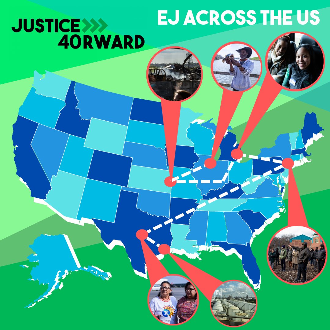 Our @justice40rward tours are crossing the US to highlight how #Justice40 can be used for #environmentaljustice! Many thanks to our partners @tejasbarrios, PODER, @SouthBronxUnite, @GreenDoorInt, @MoKanCAN, & @pcrchi!
Read more 👉instagram.com/p/CsrffnMvxJd/