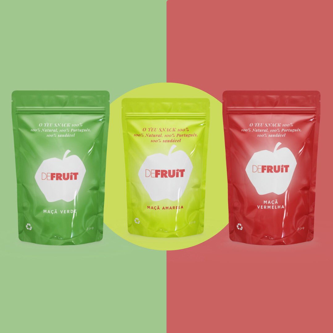 Fun fact: O nome da marca é DeFruit pois, para além de serem snacks (De) Fruta (De)sidratada, 100% portugueses, pretendemos elevar a nossa dimensão: (De) Portugal para o Mundo, daí a palavra Fruta ser em inglês (Fruit). 🇵🇹 #DeFruit #Portugal #produtosnacionais #frutadesidratada
