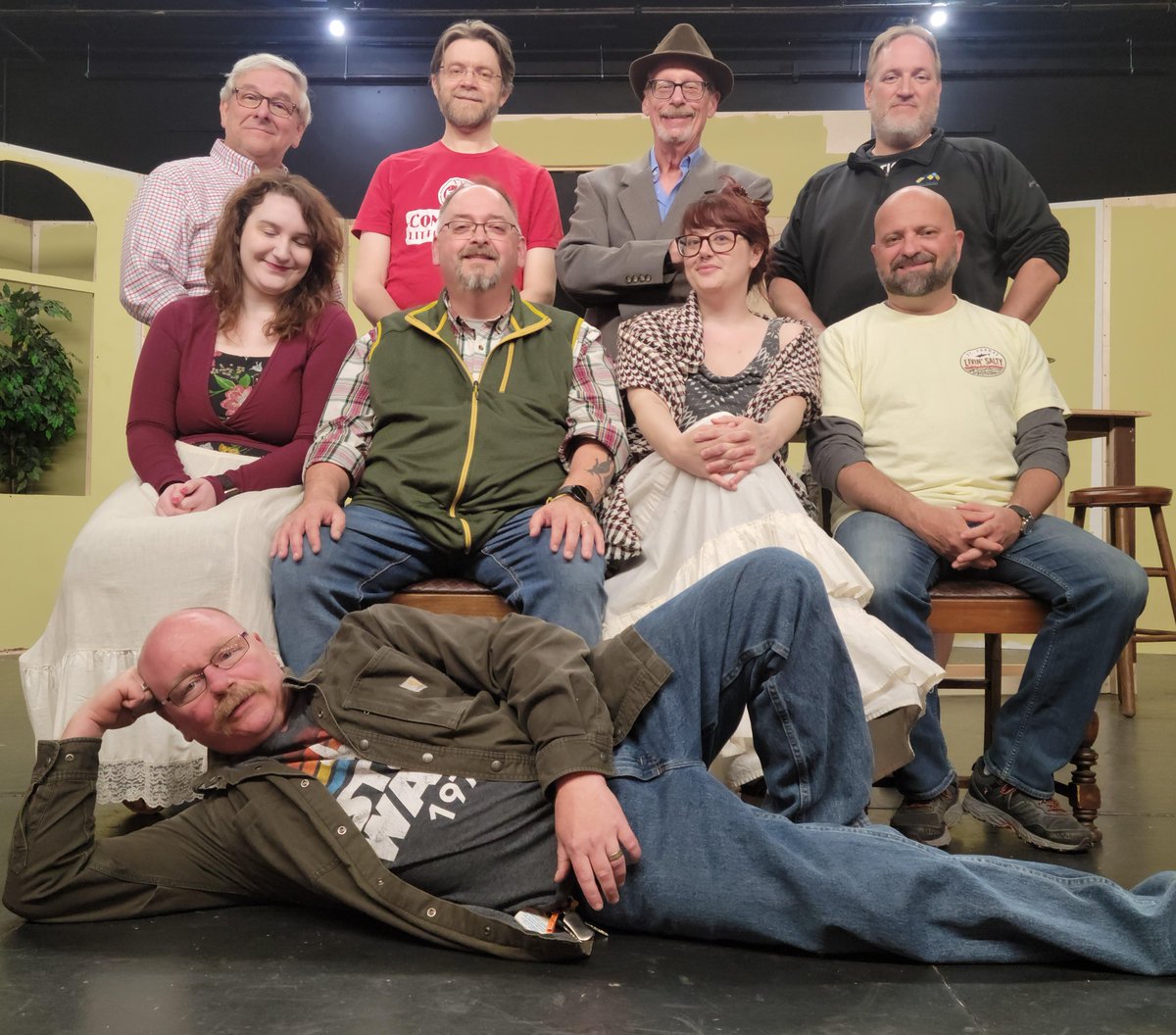 ed_director's tweet photo. The cast of CLT's Picasso at the Lapin Agile. https://t.co/Qhf1wogoWO