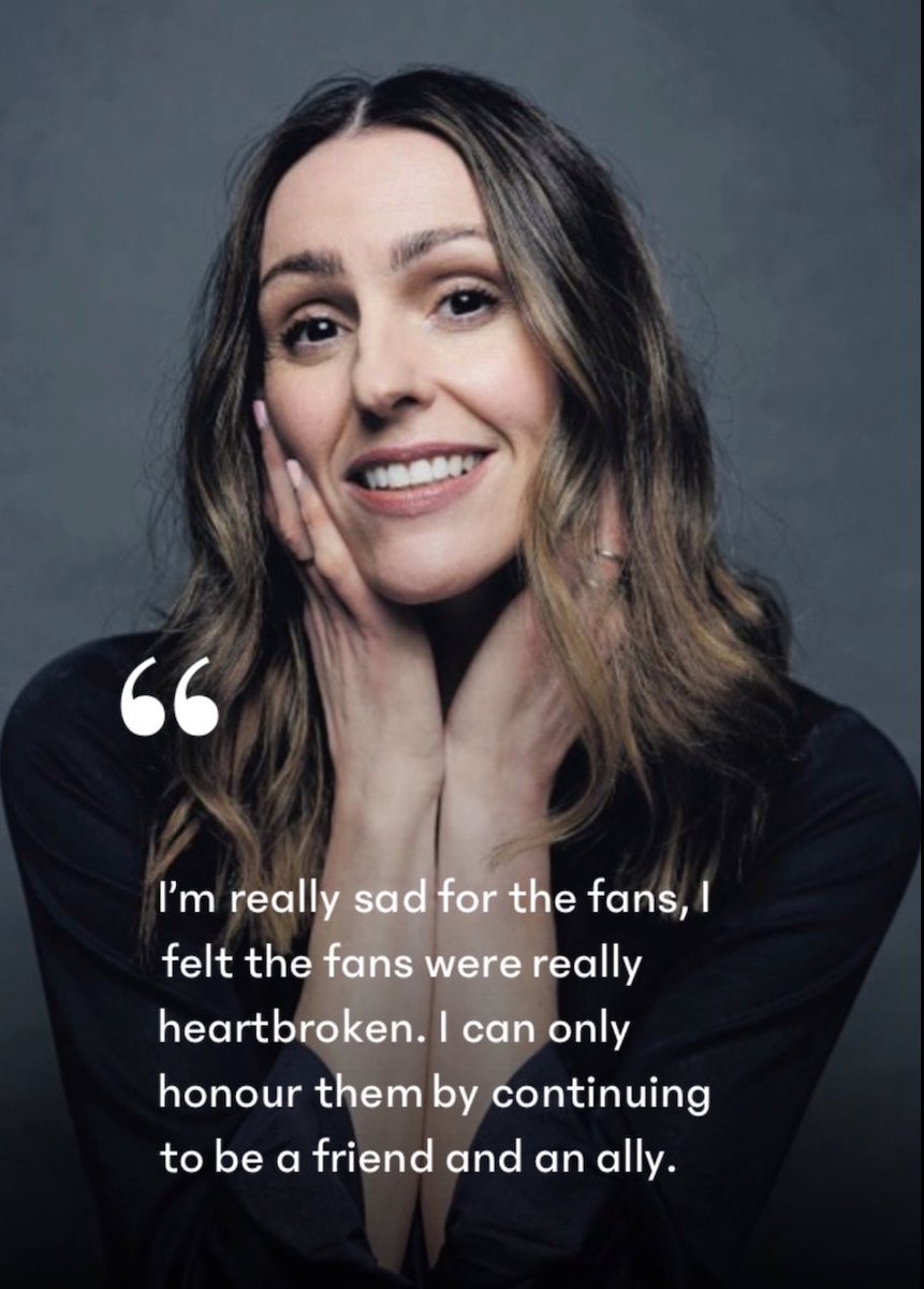 She’s the definition of one of those people who come along once in a lifetime. This community is so fortunate to have her onside. Always a supporter with or without Gentleman Jack. Grateful for her 🎩❤️🌈

#ComeBackGentlemanJack #SuranneJones