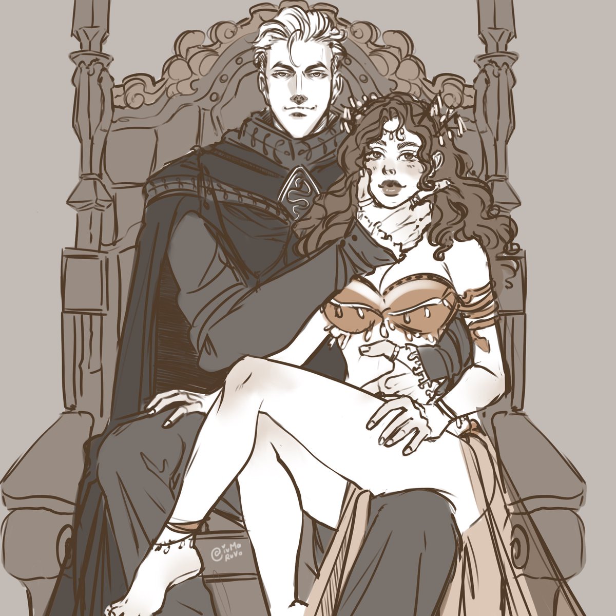 Ivmaruva's tweet photo. A/B/O Fantasy AU. His little omega pet.
He makes her wear little bells so she jingles all over the place 😏 #dramione https://t.co/E4gvP9B0ih