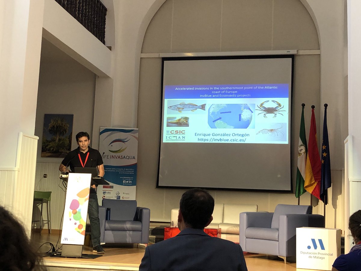 Gustavo de Carvalho-Souza (@gustavofcsouza) on Twitter photo “Accelerated invasions in the southernmost point of the Atlantic coast of Europe” (Spain) by <a href="/quique_ortegon/">Enrique Gonzalez-Ortegon</a> at “Workshop Exchanging experiences on IAS in Europe" organized by <a href="/IUCN_Med/">IUCN Centre for Mediterranean Cooperation 🌿</a> <a href="/LifeInvasaqua/">LifeInvasaqua</a> “Accelerated invasions in the southernmost point of the Atlantic coast of Europe” (Spain) by <a href="/quique_ortegon/">Enrique Gonzalez-Ortegon</a> at “Workshop Exchanging experiences on IAS in Europe" organized by <a href="/IUCN_Med/">IUCN Centre for Mediterranean Cooperation 🌿</a> <a href="/LifeInvasaqua/">LifeInvasaqua</a>