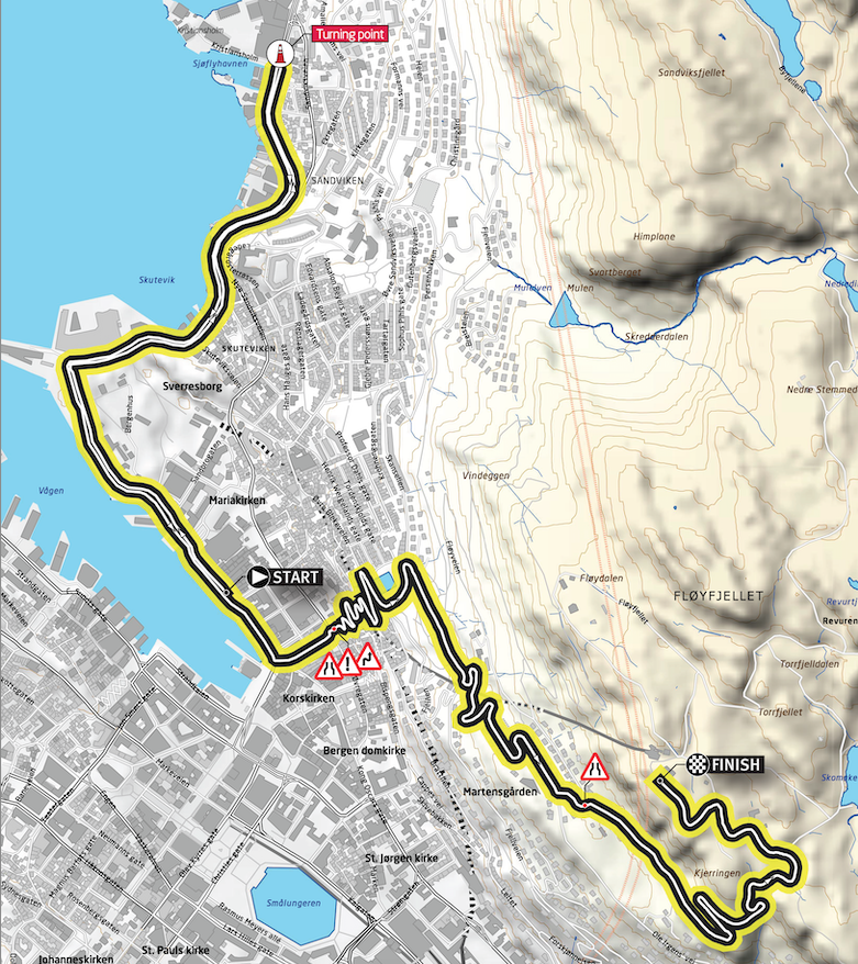 Fredag fyrer vi i gang <a href="/tourofnorway/">Tour of Norway</a> med 7,4 kilometer prolog i Bergen. Målgang på Fløyen som på tempoen under VM i 2017.
Sendestart TV 2 Direkte kl. 17.00.
Her er startlisten: firstcycling.com/race.php?r=71&… (som bekreftes endelig fredag morgen.)
#2sykkel
