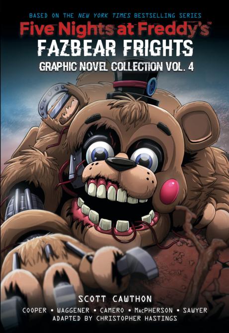 The cover for the upcoming 'Fazbear Frights: Graphic Novel Collection #4' has been revealed!

The book is set to release this December and contains the stories The Breaking Wheel, The Cliffs, and Sergio's Lucky Day.
#fnaf #fivenightsatfreddys