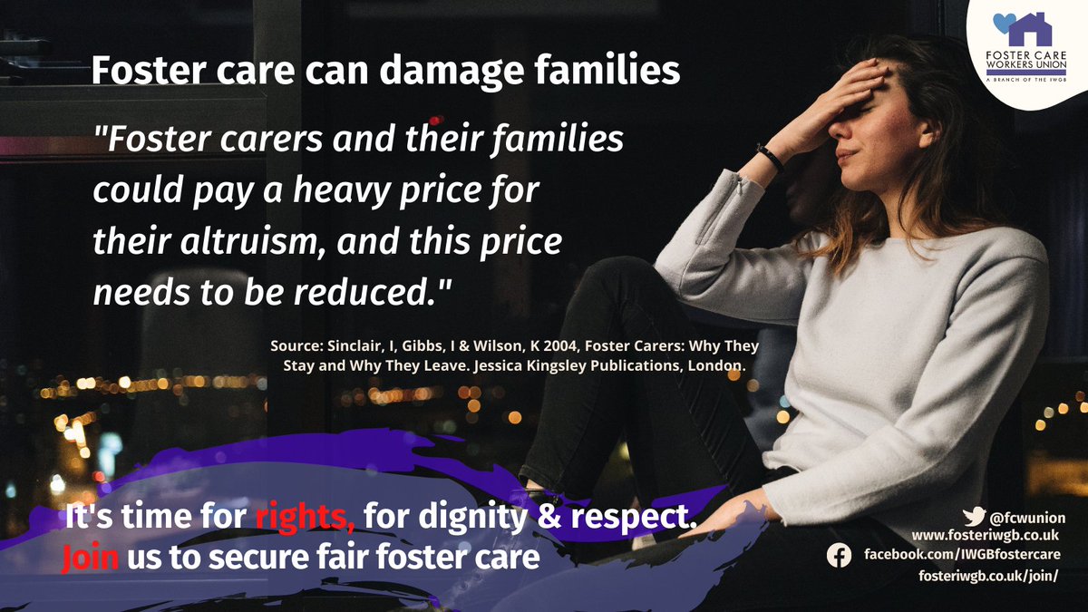 The protections for foster carers & their families are inadequate. 
 #fostering #fostercare #HSCNIFosterCare  #fostercareUK #JoinAUnion #FCF23 #FosteringCommunities #FosterCareFortnight