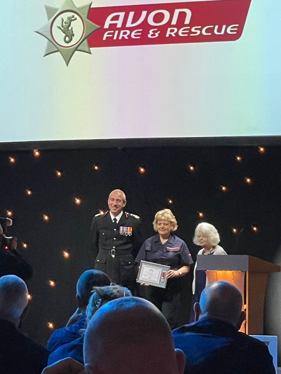 Congratulations to Louise from White Watch who received her 40 year long service medal last night. What an outstanding achievement. Control are very lucky to still have you and we are all very proud.